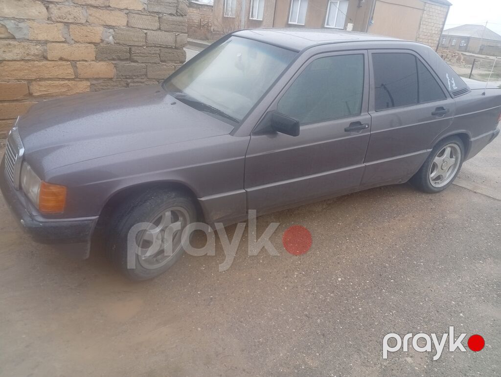 Mercedes-Benz 190E sedan - Kuzov: 4 qapılı sedan, tünd boz rəng — Avtomobillər, Sumqayıt (2)