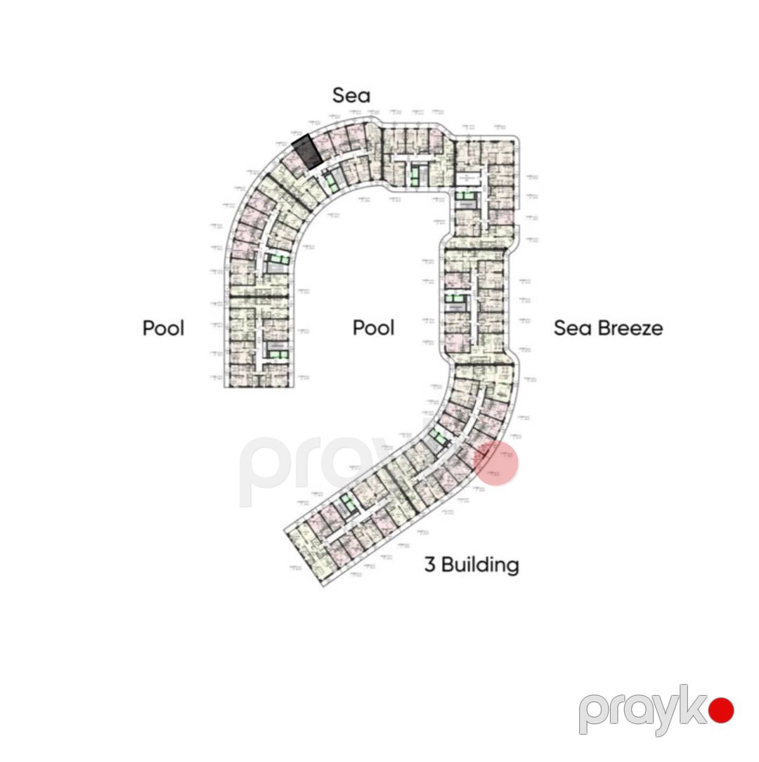 Satılır 1 otaqlı yeni tikili 43.8 m² — Mənzil, Bakı (6)
