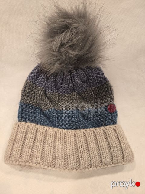 Toxunma, trikotaj papaq, İşlənmiş, rəng - Boz, One size — Bakı