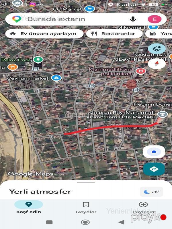 Satılır Torpaq sahəsi, 7 sot, Məhəmmədli — Torpaq, Abşeron (7)