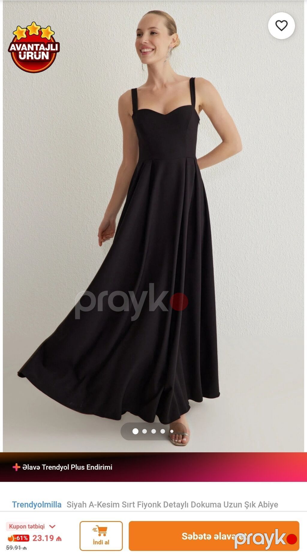 Ziyafət donu, Maksi, Trendyolmilla, L — Axşam paltarları, Bakı (2)