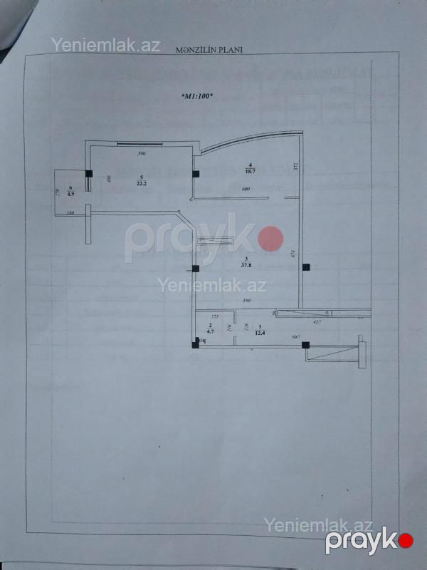 Satılır 2 otaqlı Bina evi menzil (Yeni tikili), 105 m², Nərimanov rayonu — Mənzil, Bakı (6)