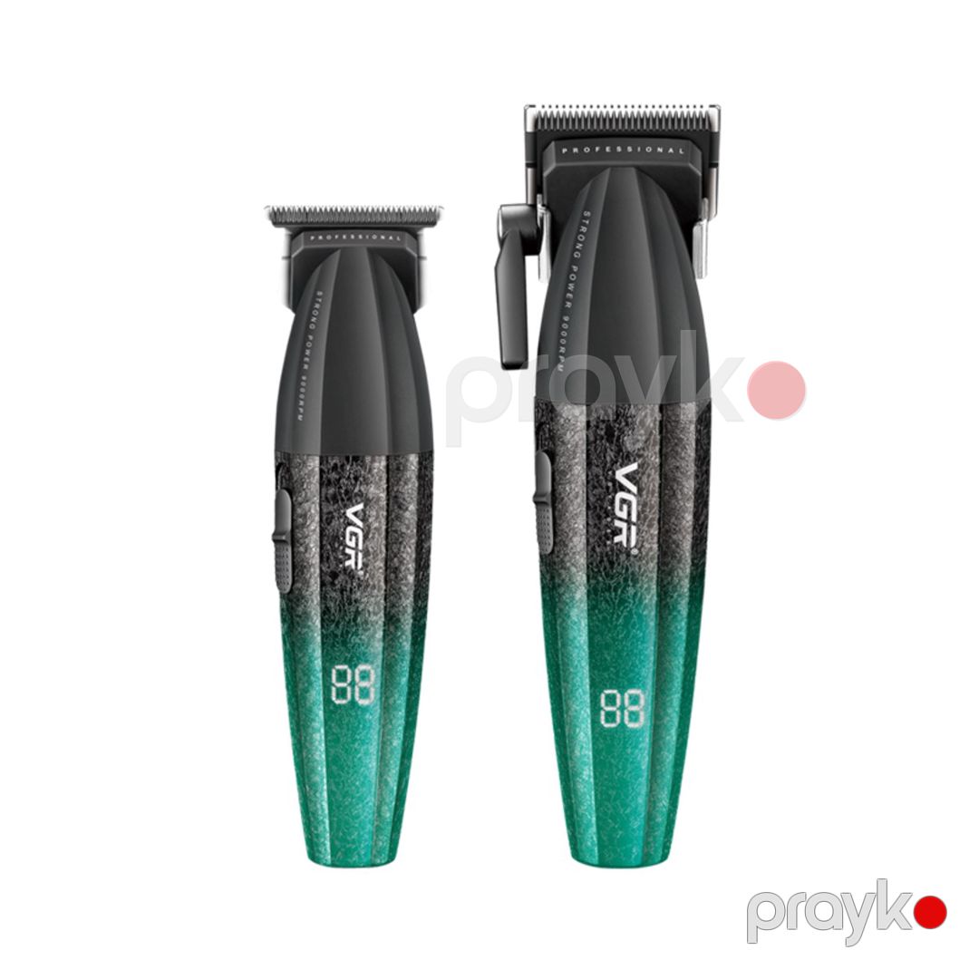 Professional təraş aparatı dəsti VGR 640 2500MAH 9000RPM Ceramic Blades Cord/Cordless — Gözəllik və səhiyyə, Bakı (12)
