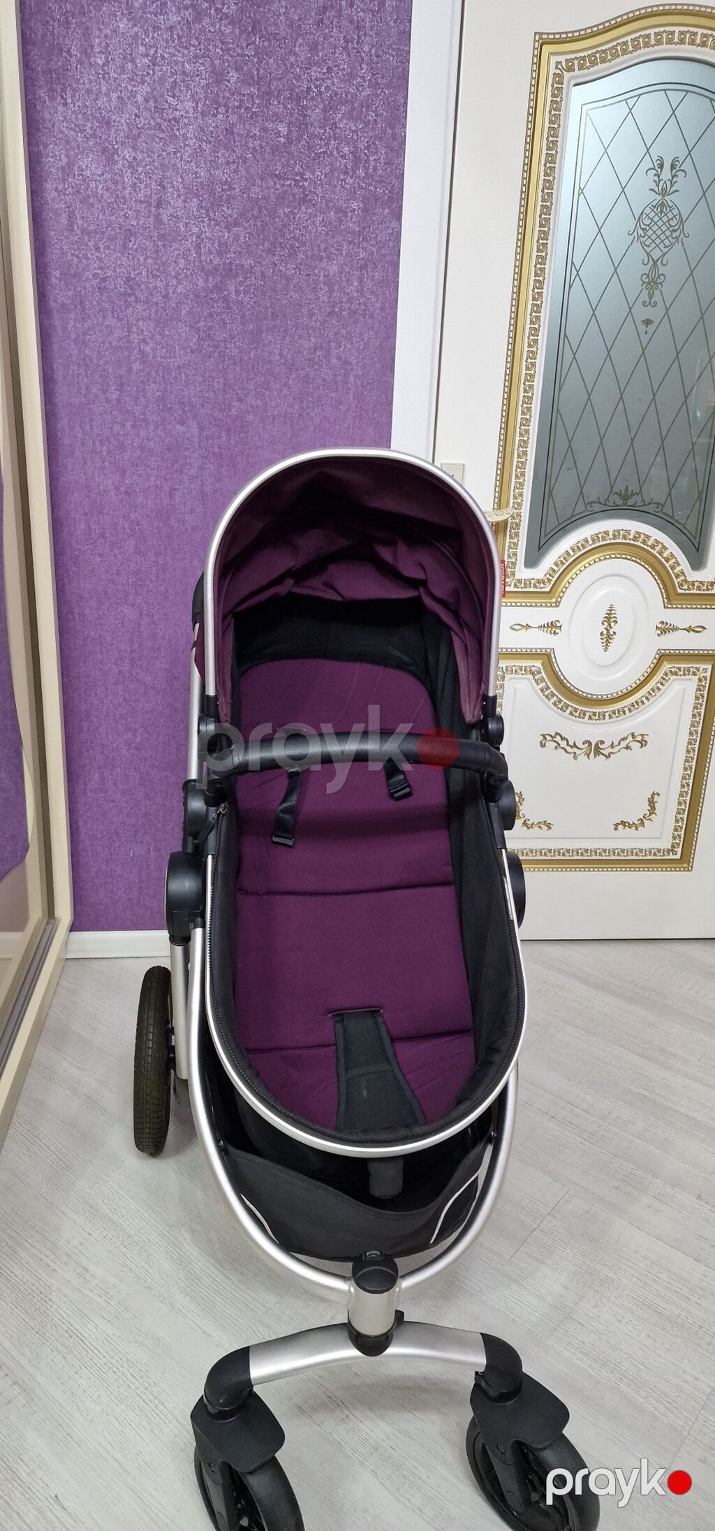Uşaq arabası – Forbaby (bənövşəyi/qaranlıq boz) Xüsusiyyətlər — Arabalalar, Bakı (4)