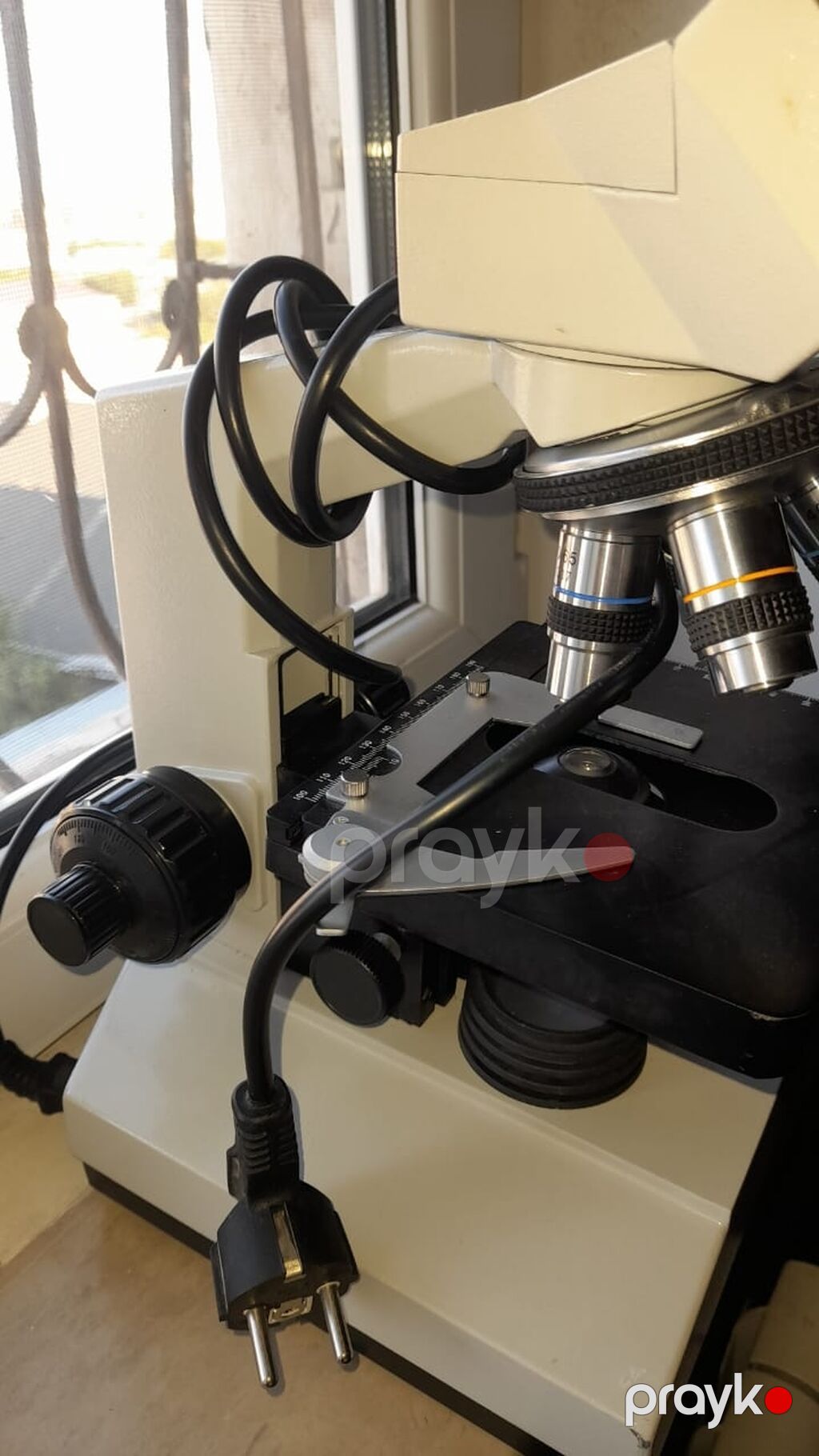 Binokulyar laboratoriya mikroskopu - Geniş binokulyar başlıq: 10x — Ölçü alətləri, Bakı (3)