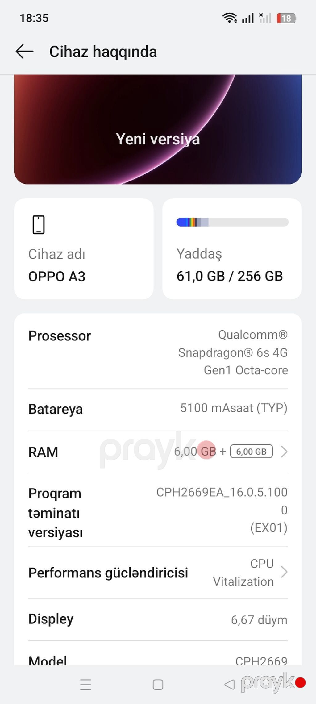 Oppo A3, 256 GB, rəng - Qara, İki sim kartlı — OPPO, Bakı (4)