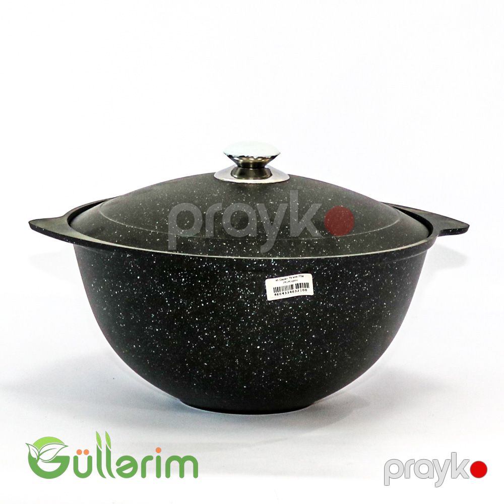 Qranit Plov Qazanı – Qapaqlı, Yapışmayan Örtüklə — Mangal və aksesuarları, Bakı (2)