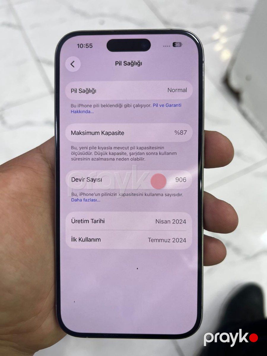 Apple iPhone 15 Pro White Titanium 128GB/8GB — Smartfonlar, Bakı (2)