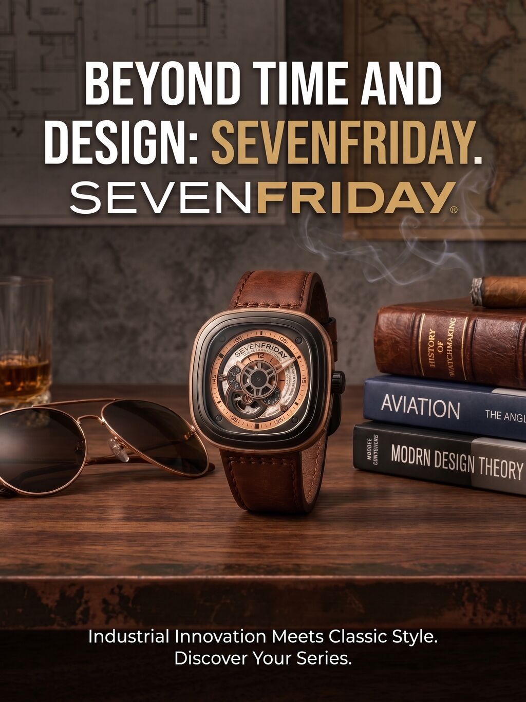 İşlənmiş, Qol saatı, Sevenfriday, rəng - Qara — Qol saatları, Sumqayıt (4)