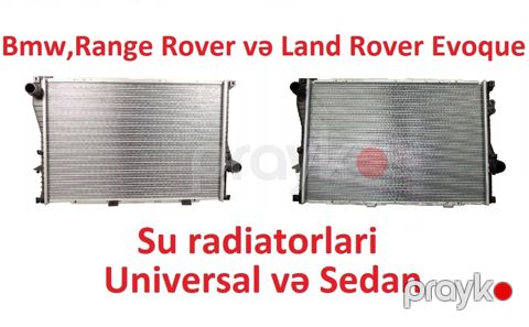 "BMW, Range Rover" su, sobanın radiatorları və pompaları — Bakı