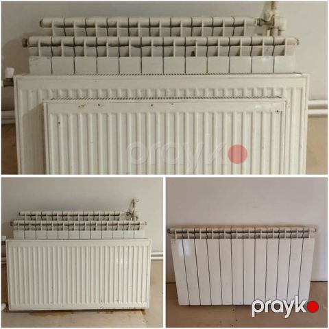 4 eded radiator. 2 eded 10 ve 12 seksiyali qiymet birge 150 man. 2eded — Bakı