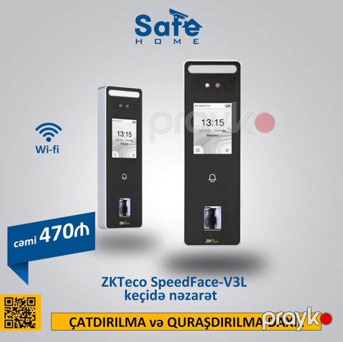 Üztanıma və barmaq izi SpeedFace-V3L (ID) — Bakı