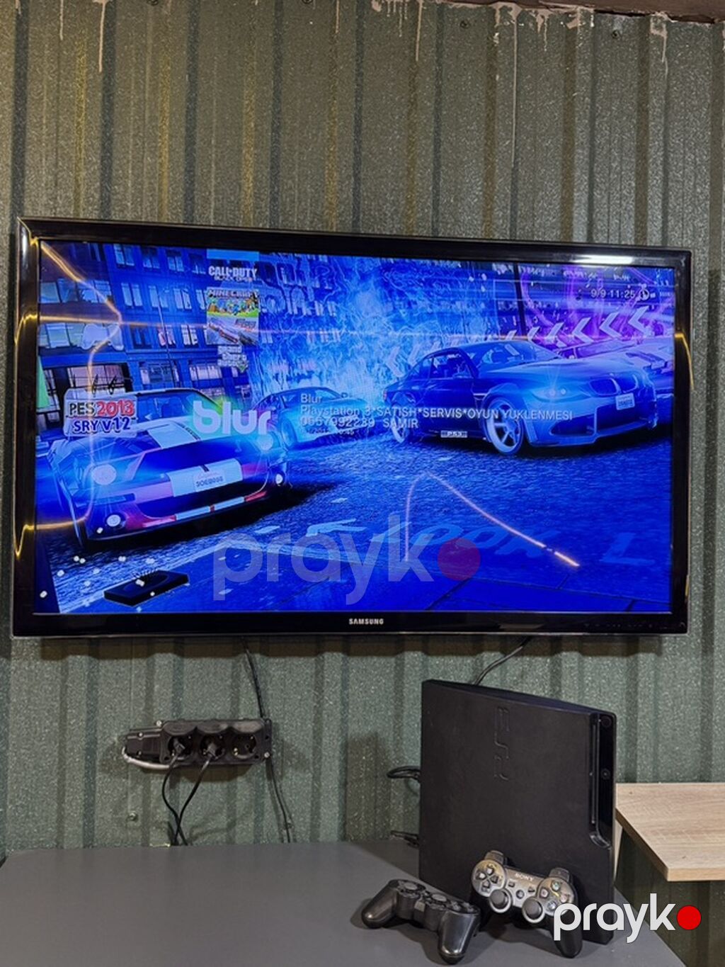 Playstation 3 ən yeni oyunlarla və üstündə 2pult + Tv Samsung 120 — Oyun konsolları, Masazır (2)