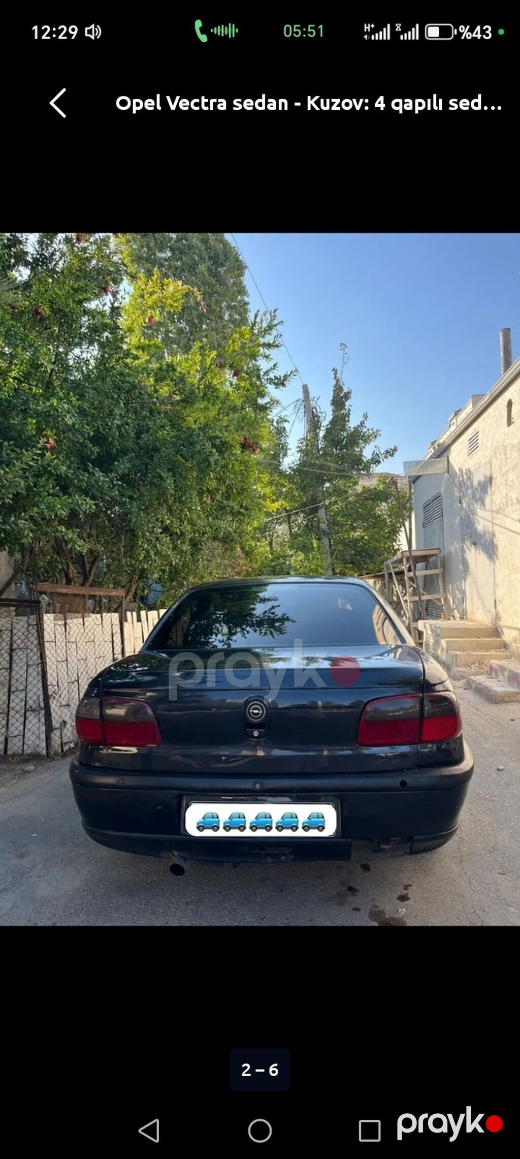 Opel Vectra sedan – 4 qapılı kuzov - Kuzov: 4 qapılı sedan, qara rəng — Avtomobillər, Qazax (5)
