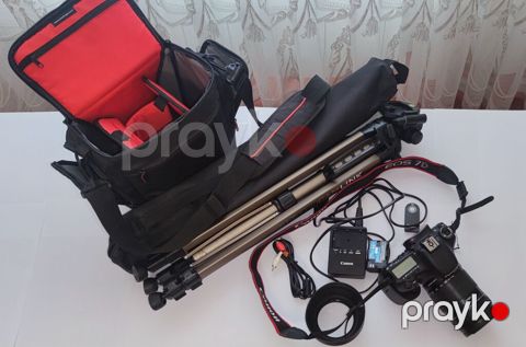 Fotoqrafiya dəsti – Canon EOS 7D + aksesuarlar Paketin tərkibi — Bakı