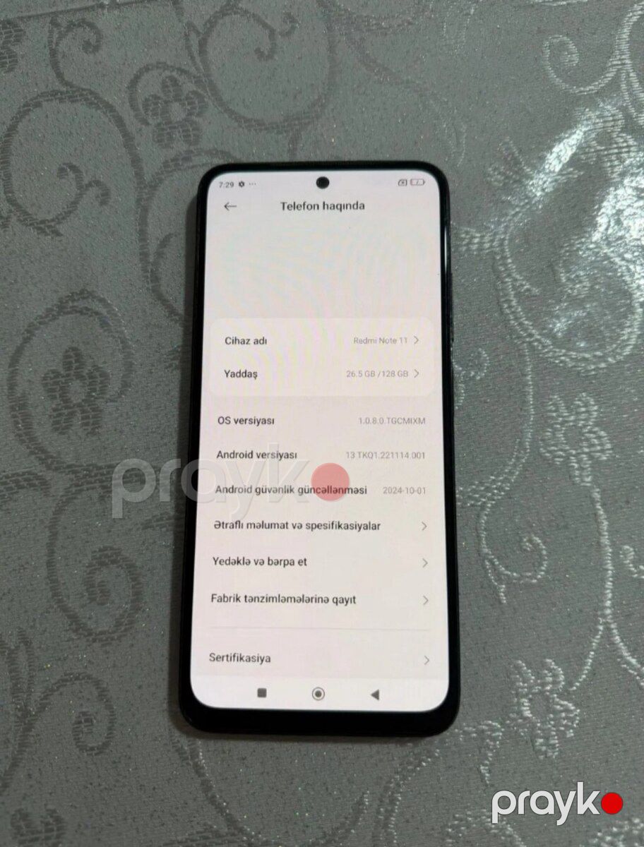 Xiaomi Redmi Note 11 Graphite Gray 128GB/4GB — Smartfonlar, Bakı (2)