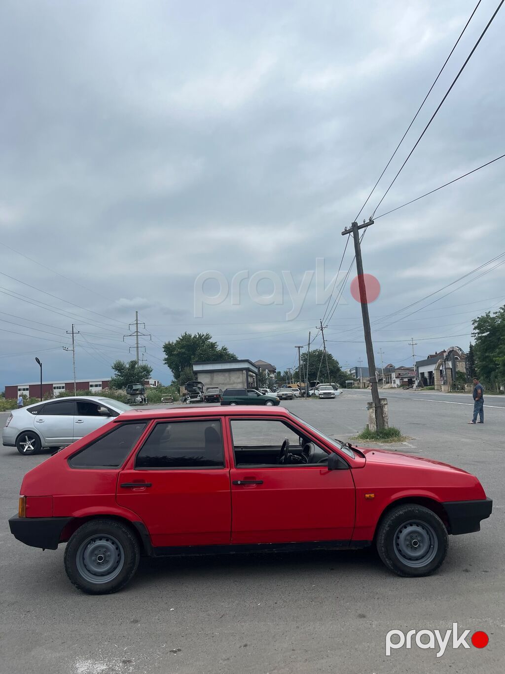 Vaz 2109 (Samara) – qırmızı rəngli, 5 qapılı hetçbek. Texniki və — Avtomobillər, Bakı (4)