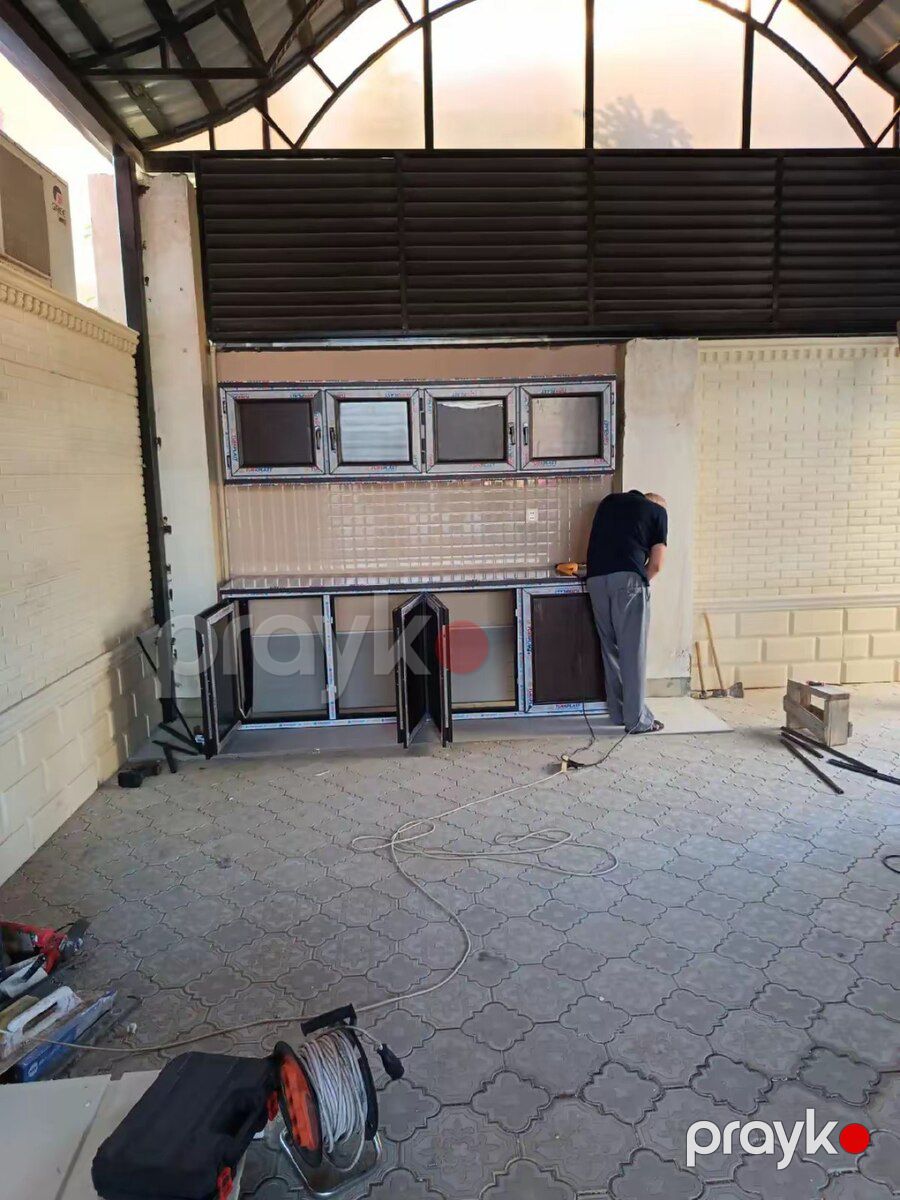 Plastik mətbəx dolabı — Mebel, Bakı (9)