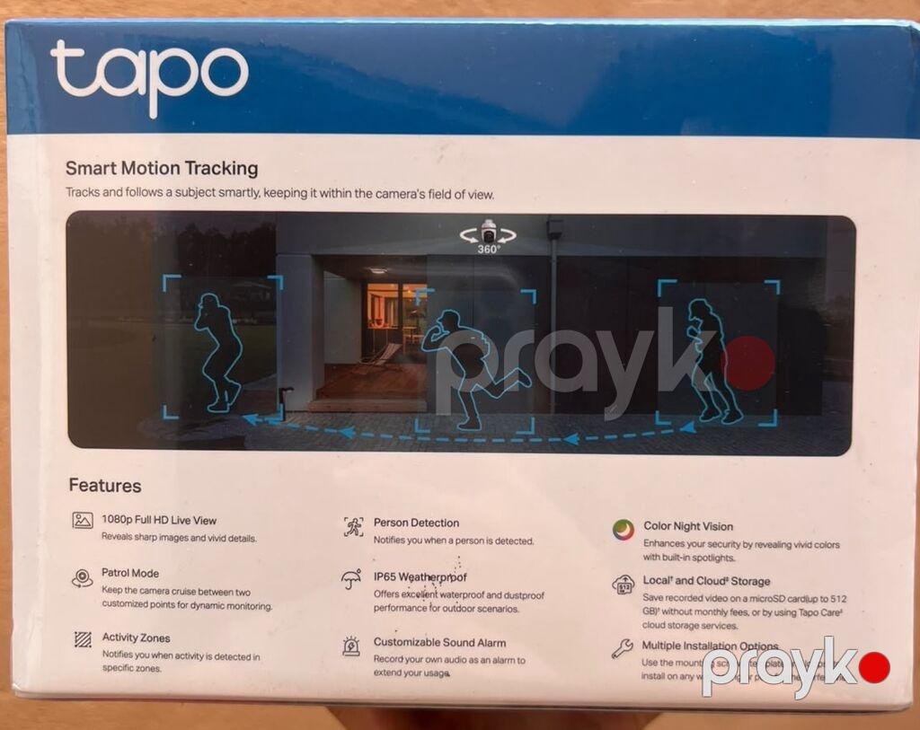 TP-Link Tapo C500 – Açıq məkan üçün 1080p Full HD Pan/Tilt Wi‑Fi — Surveillance sistemləri, Bakı (2)