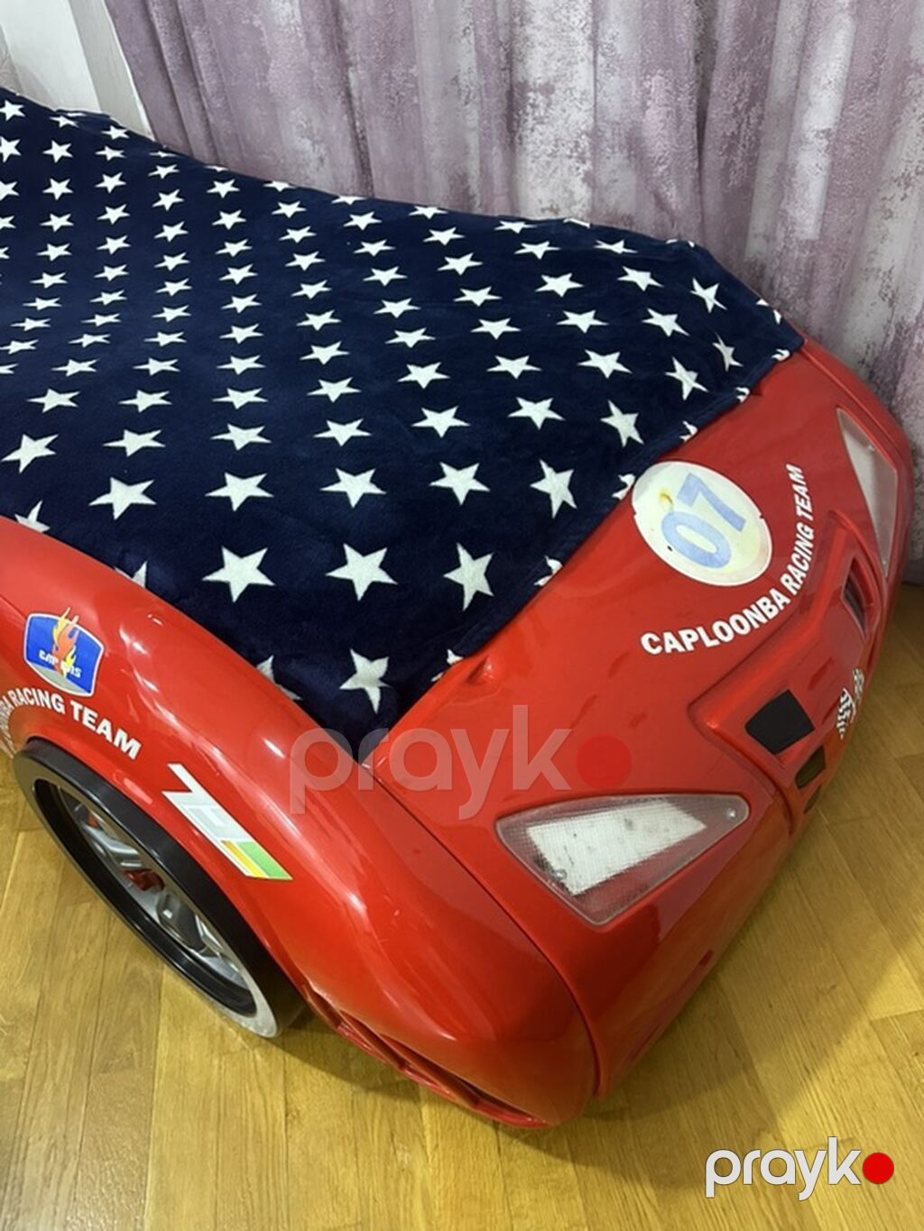 Uşaq maşın-çarpayı – qırmızı “race car” dizaynı - Material: möhkəm — Yataqlar, Bakı (4)