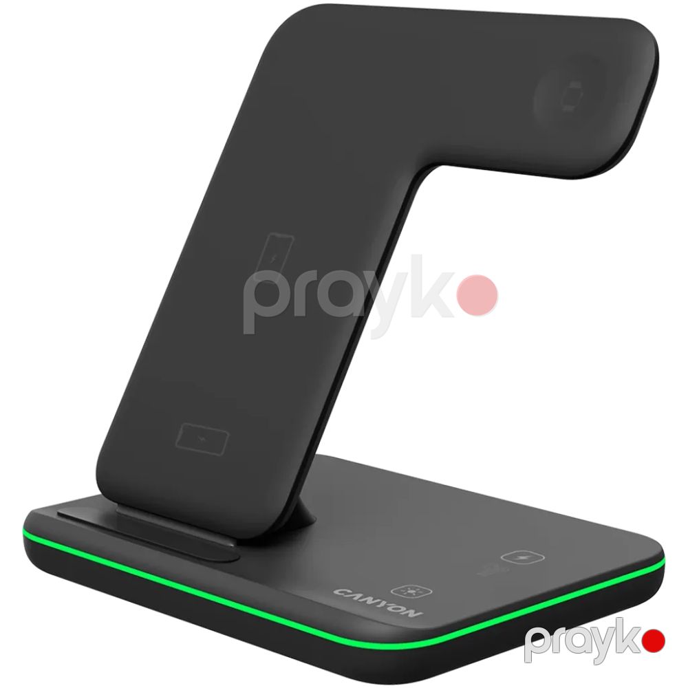 Canyon Wireless Charger 3in1 CNS-WCS303B — Simsiz yükləycilər, Bakı (2)