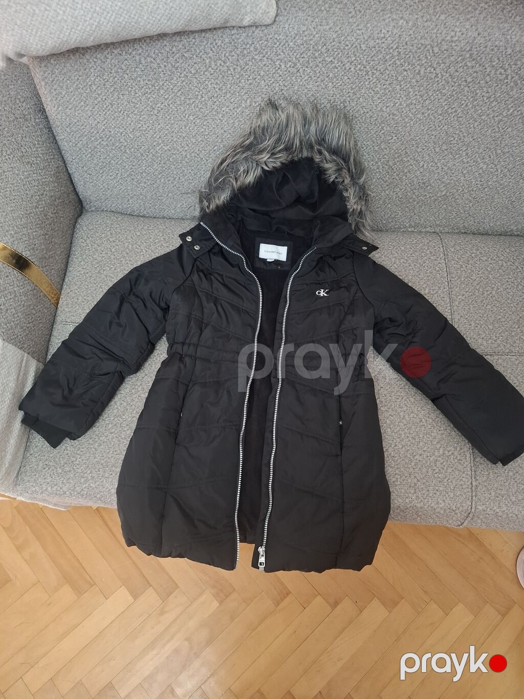 Palto, Qız üçün, 6 - 7 yaş, Calvin Klein — Uşaq geyimi, Bakı (2)