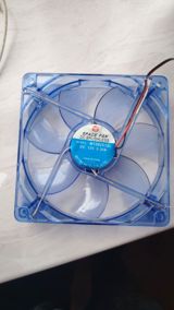 Space FAN DC Brushless soyuducu vantilator Mavi işıqlarla — MİNİ ELEKTRONİK ƏŞYALAR