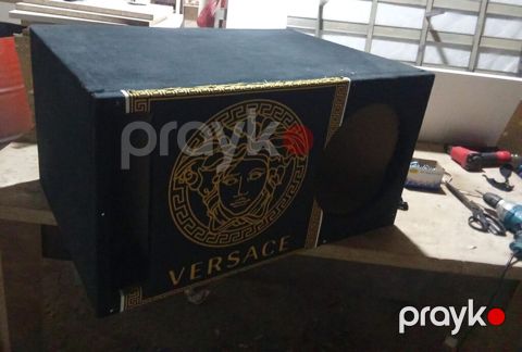 Avtomobil subvuferi üçün korpus - Material: MDF lövhə, üzəri qara — Bakı