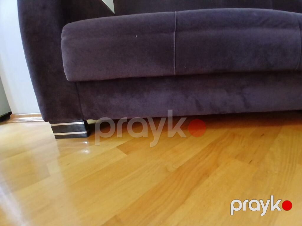 Qəhvəyi rəngli 3 nəfərlik divan - Material: yumşaq məxmər/velur tipli — Divanlər, Bakı (2)