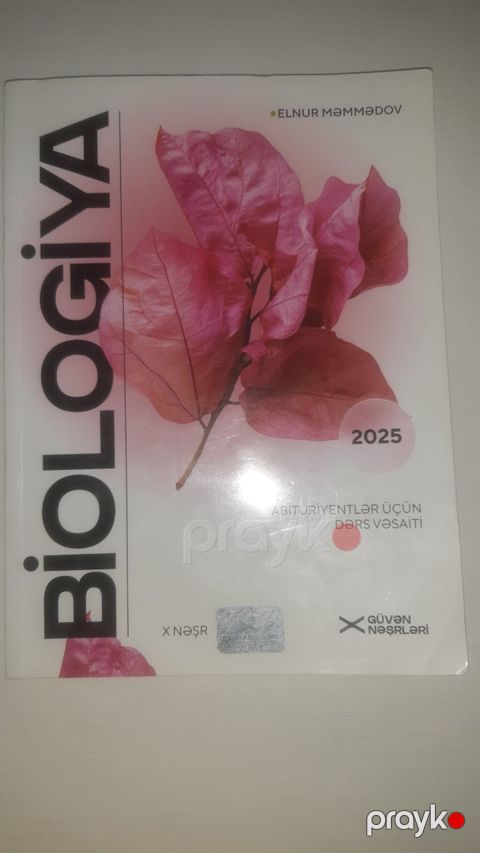 Məhsul: “Biologiya – Abituriyentlər üçün dərs vəsaiti (2025)” Müəllif — Bakı