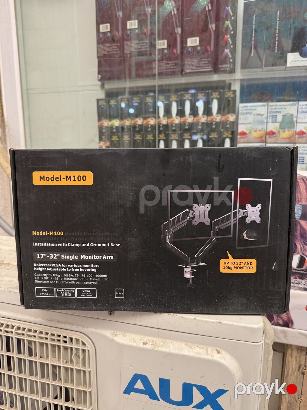 Model M100 – İki qollu monitor qolu - 17–32 düym monitorlar üçün — Digər, Xırdalan (2)