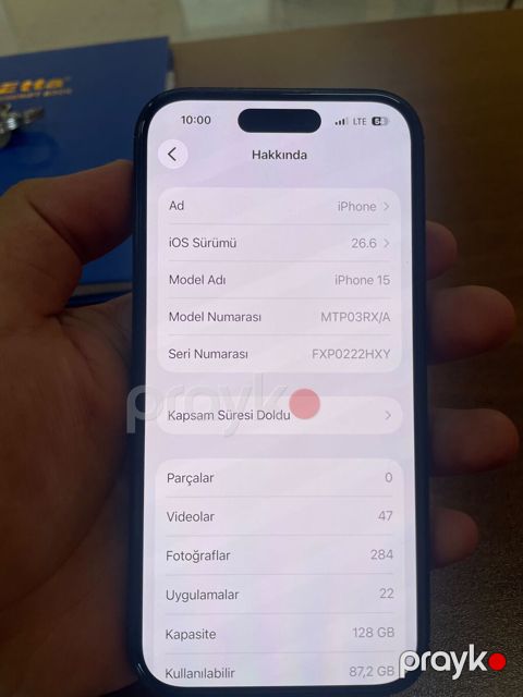 IPhone 15, 128 GB, Black Titanium, Simsiz şarj — Pirəkəşkül