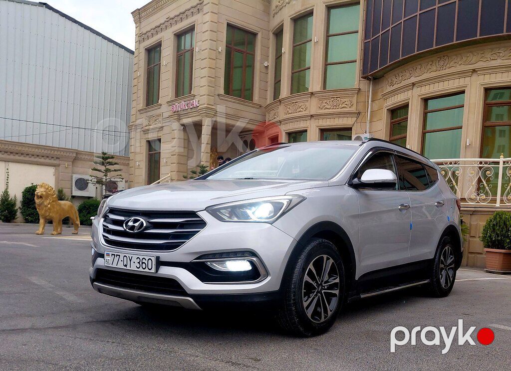 Hyundai Santa Fe, 2.0 L, 2017 il, 196 352 km — Avtomobillər, Bakı (4)