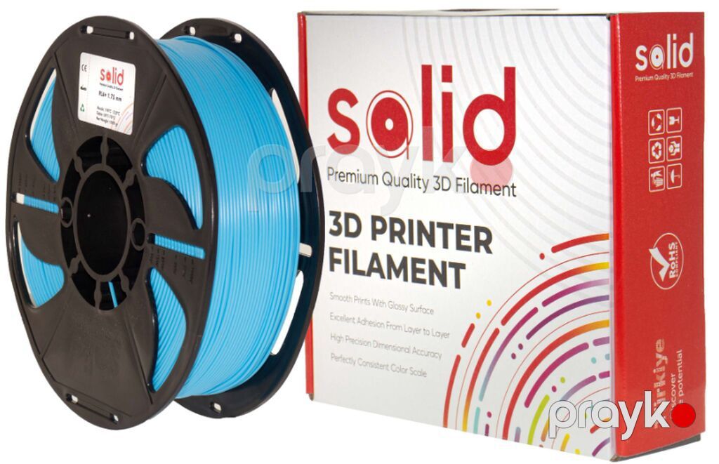Solid Filament PLA Plus Açıq Mavi – 1 kq (1.75 mm) 3D basqılar üçün — Ofis malları, Bakı (2)