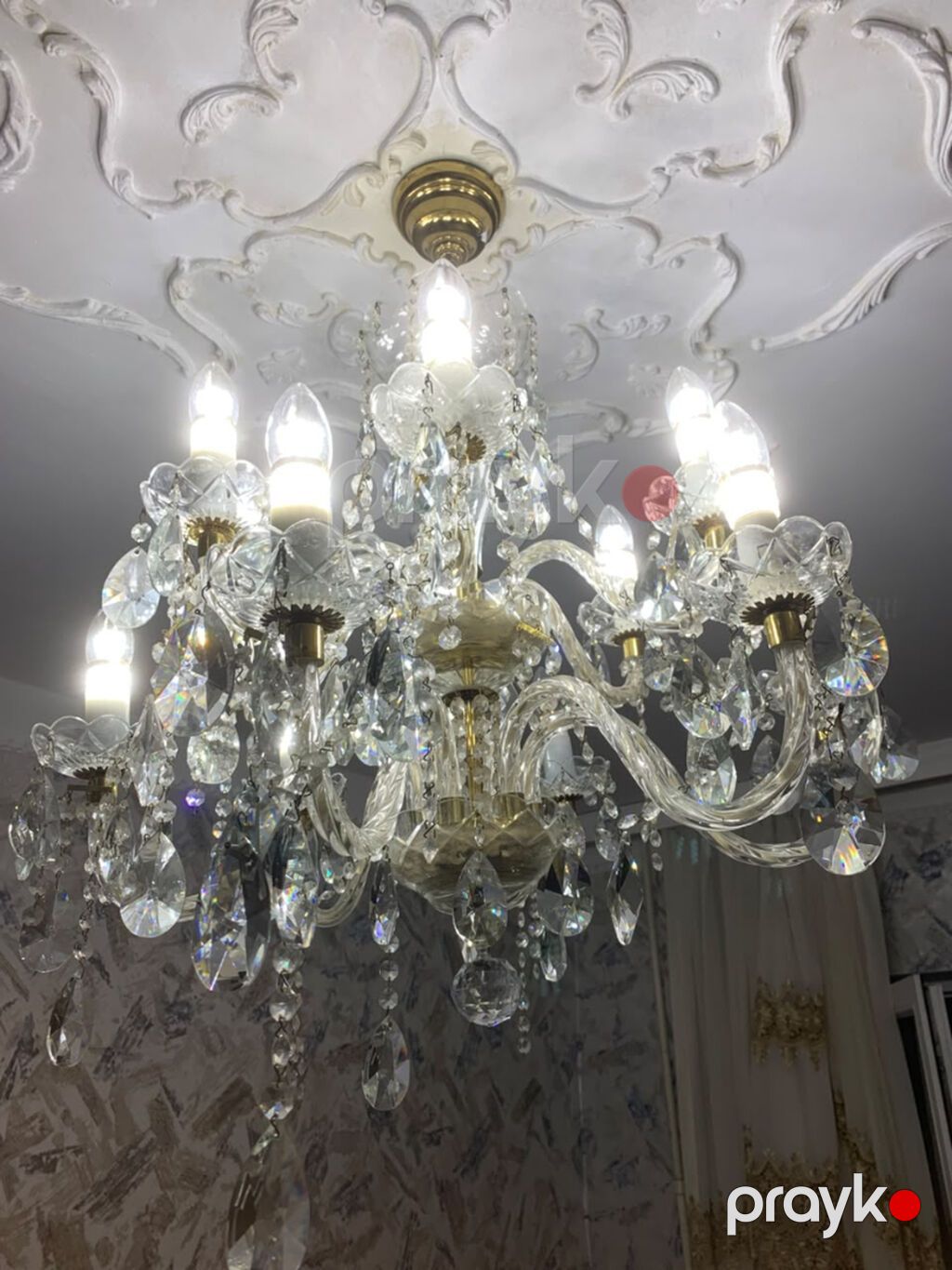 Çılçıraq, 10 və daha çox lampa, Xrustal — Tavan is?qlar? v? cilc?raqlar, Bakı (2)