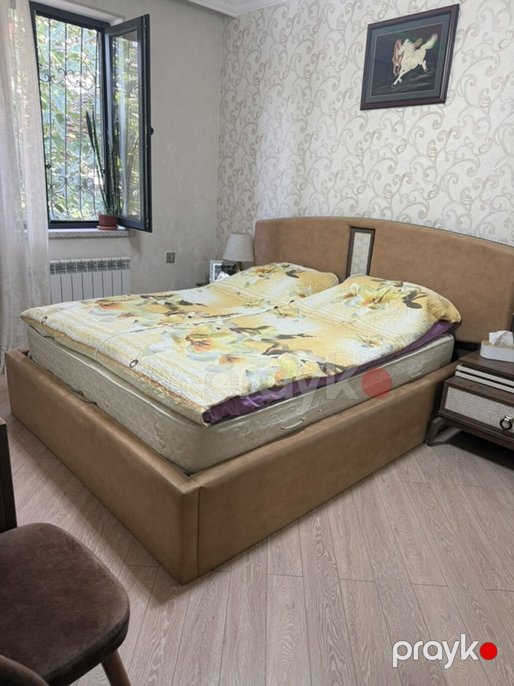 Yataq otağı mebel dəsti Tərkibi: - 2 nəfərlik çarpayı – süni dəri ilə — Yataq otağı mobilya dəstləri, Sumqayıt (2)