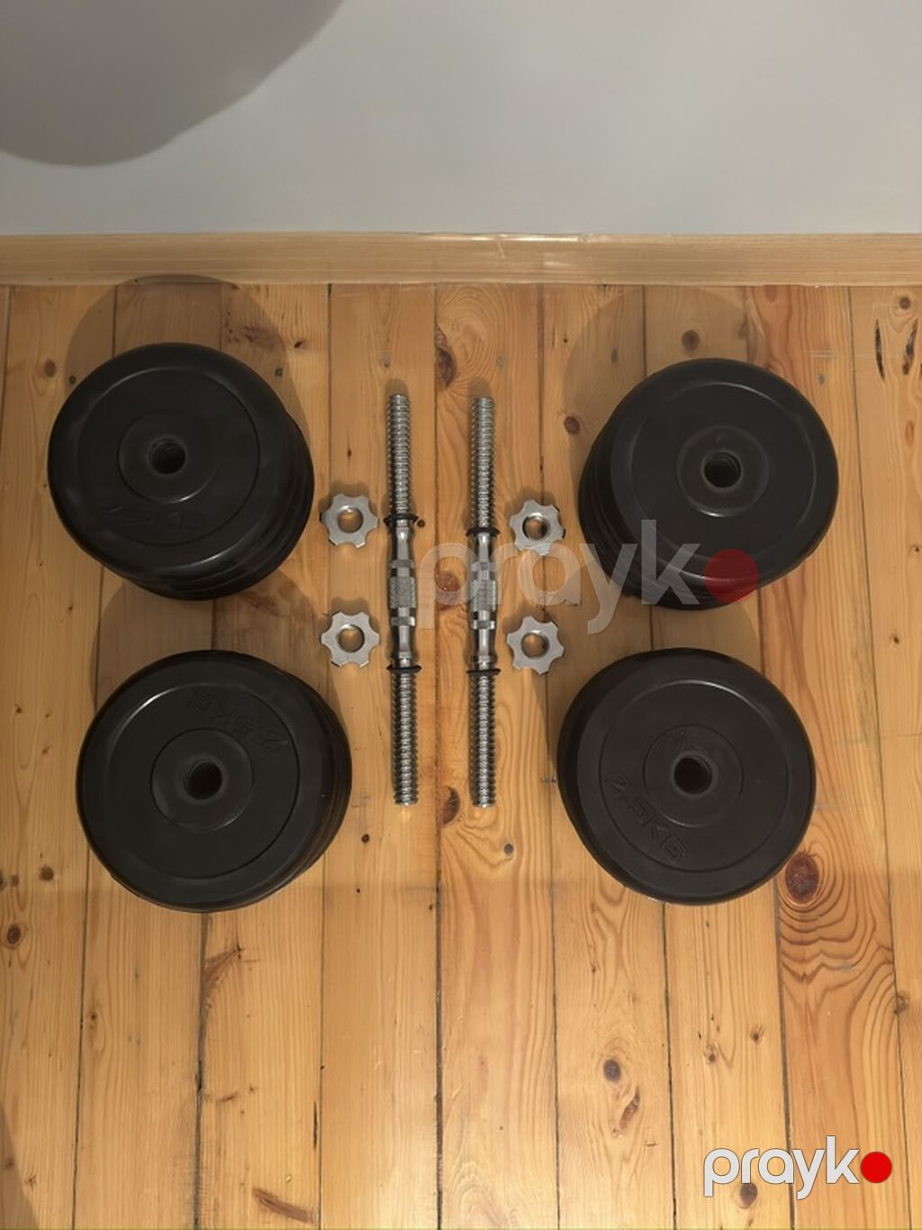 Tənzimlənən dambbell dəsti 40kq - hər biri 20kq, xrom rəngli, tutacaq — Dumbbellər, barbelər, diskləri, Bakı (2)
