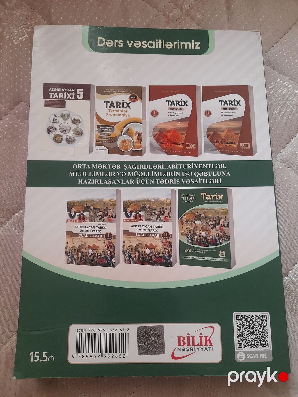 Azerbaycan ve ümumi tarix test kitabıdır. abituriyentker üçün möhteşem — Kitablar, Bakı (3)