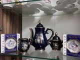 Çay dəsti, rəng - Göy, Farfor, Yaponiya — eetirov