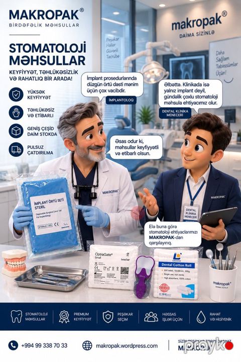 Stomatoloji birdəfəlik məhsullar — Bakı