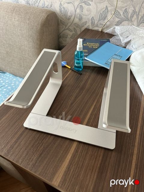 Nulaxy alüminium noutbuk stendi - Material: möhkəm alüminium ərintisi — Xırdalan