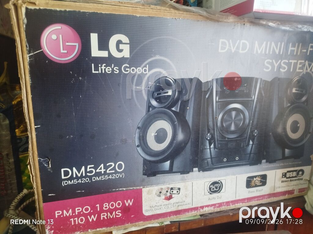 LG DM5420 DVD Mini Hi‑Fi System - Güclü səs: P.m.p.o. 1800 W, 110 W — Akustik sistemlər, Bakı (2)