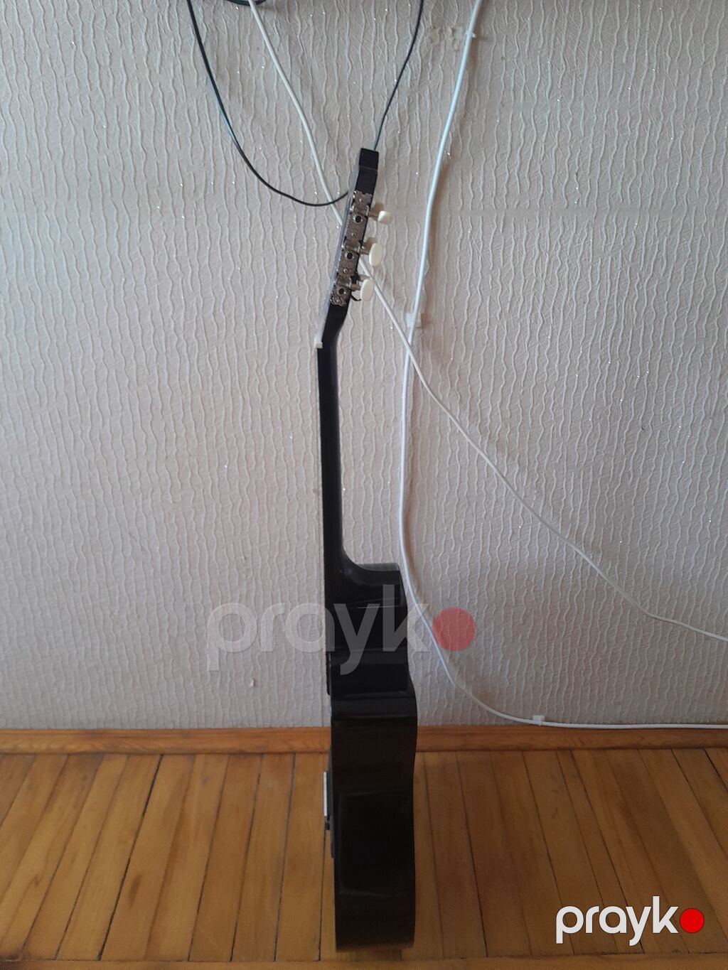 Klassik gitara – kəsik korpuslu (cutaway), 6 simli, qara parlaq rəng — Gitarlar və digər simli alətlər, Bakı (4)