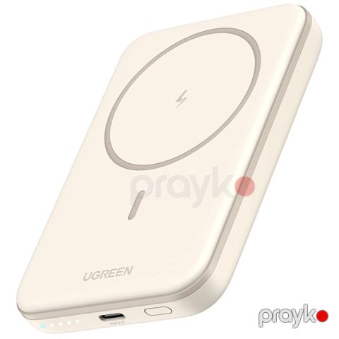 Power Bank Ugreen 5000 mAh Magnetic PB560_25207 Beige — Bakı