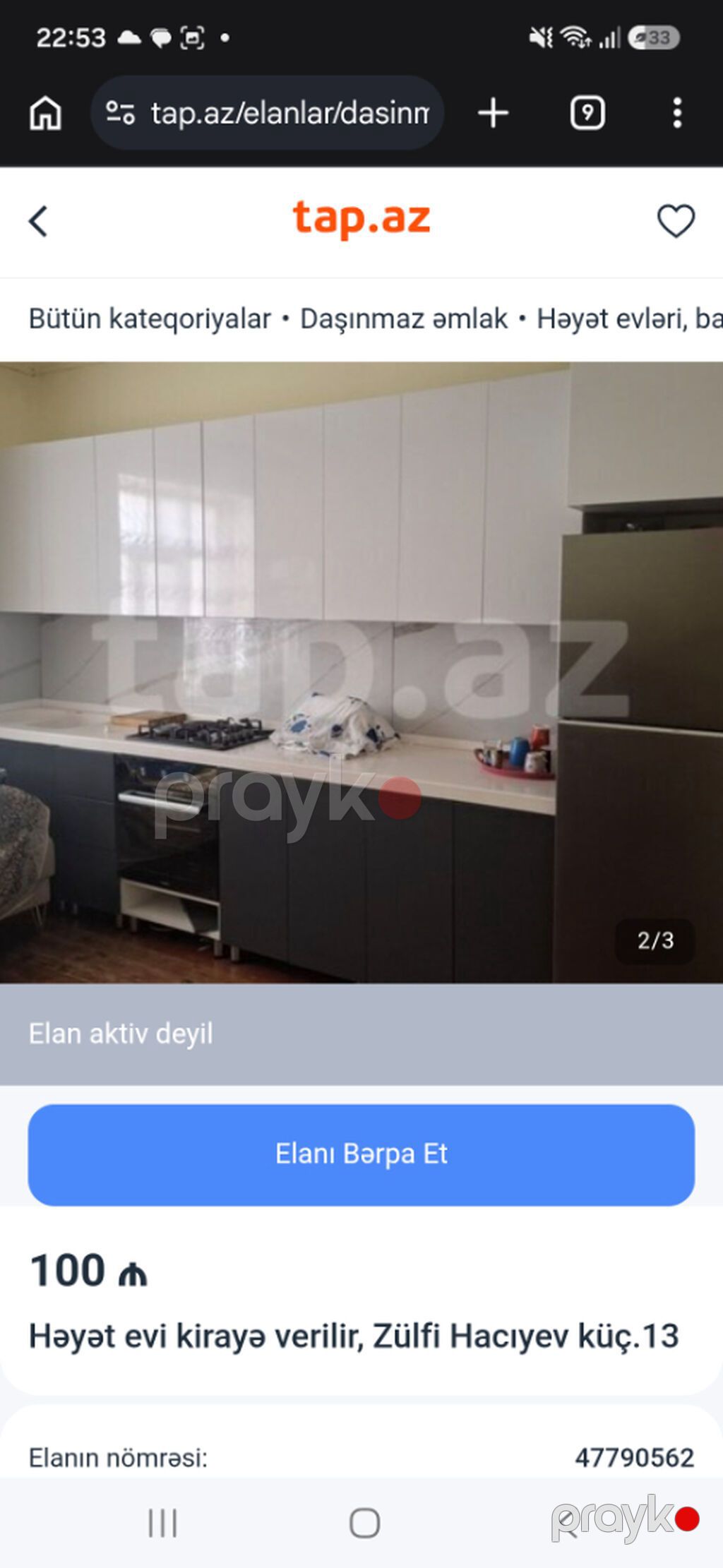 80 kv. m, 3 otaqlı, Qaz — Ev, villa, Şirvan (2)