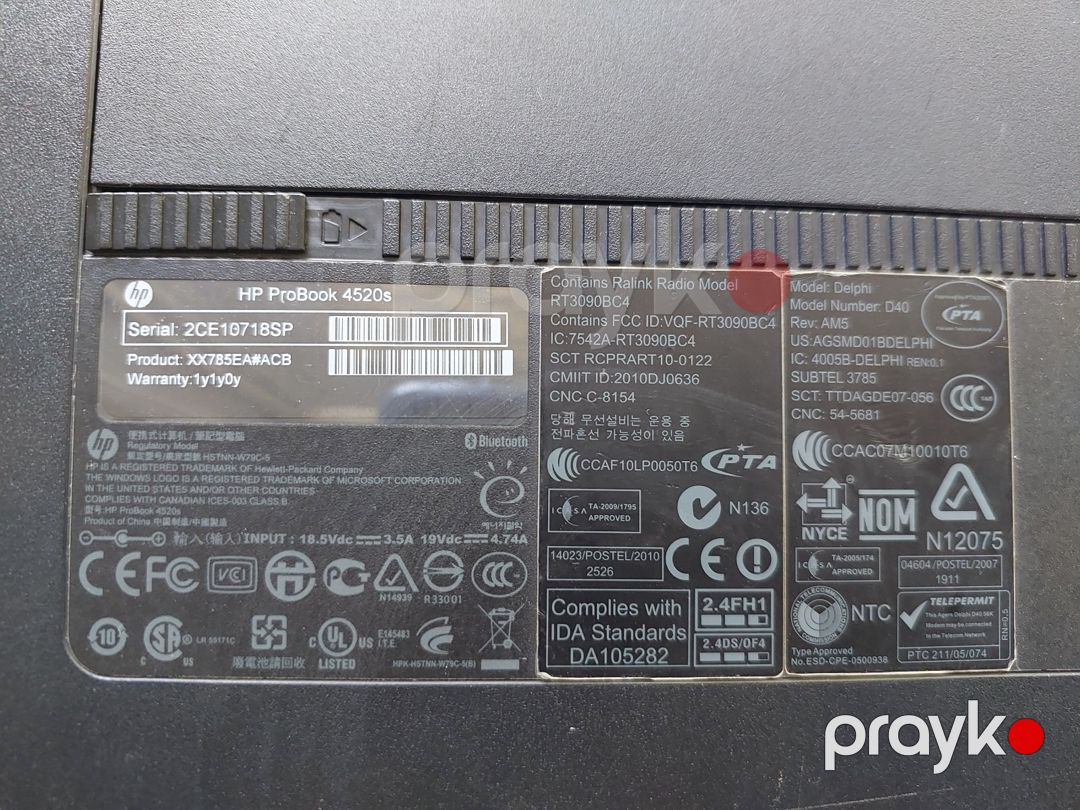 HP Probook 4520s ehtiyat hissələri — Kompüterlər və noutbuklar, Bakı (4)
