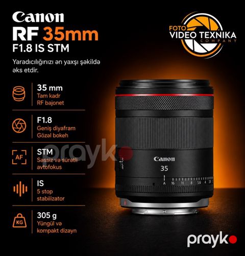 Canon RF 35mm F1.8 Macro IS STM — Bakı
