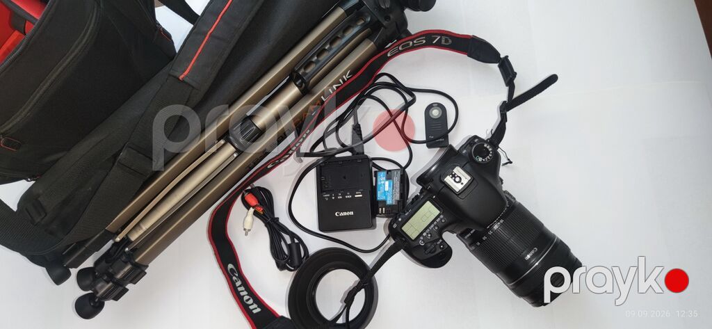 Fotoqrafiya dəsti – Canon EOS 7D + aksesuarlar Paketin tərkibi — Fotoaparat, Bakı (7)