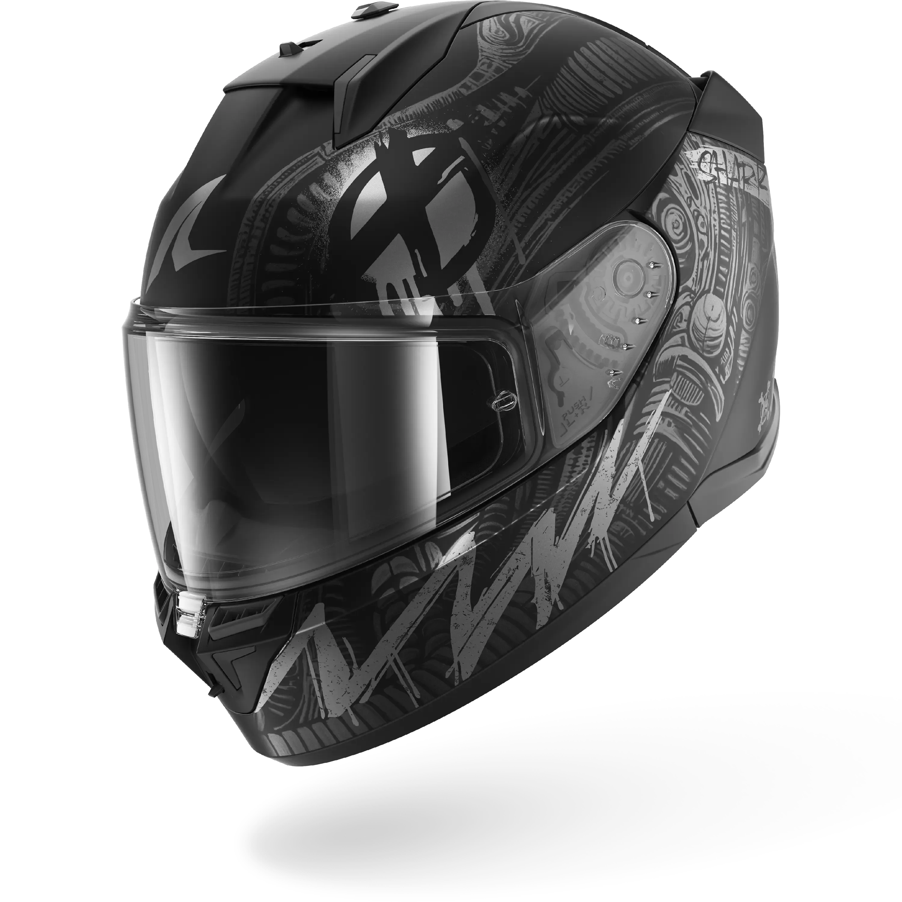 Dəbilqə Shark D-skwal 3 Shıever Mat Black Anthracite Silver, XXL (HE0911EKASXXL) — Bakı