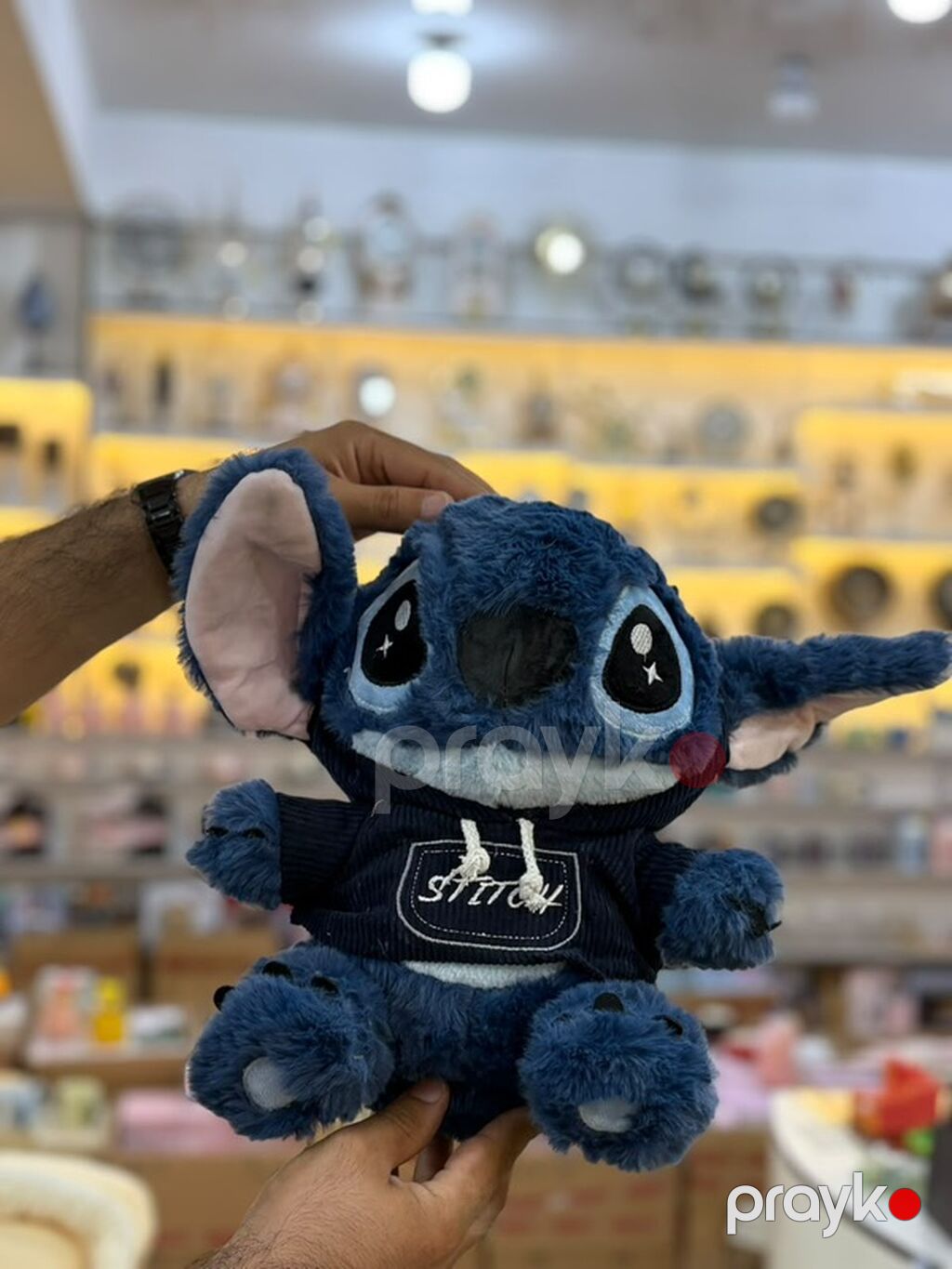 Stitch plyuş oyuncaq – kapüşonlu sviterli - Sevimli mavi Stitch — Yumşaq oyuncaqlar, Bakı (3)